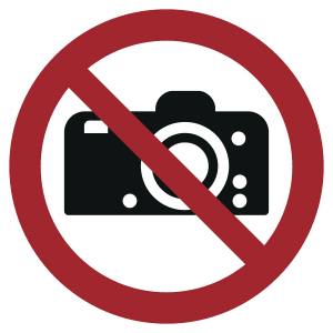 Fotografieren verboten (DIN EN ISO 7010)