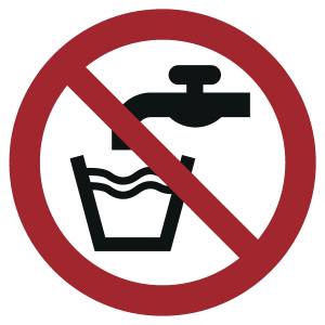 Kein Trinkwasser (DIN EN ISO 7010)