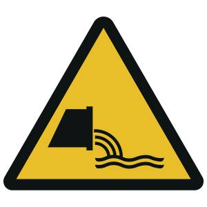 Warnung vor Abwassereinleitung (DIN 4844)