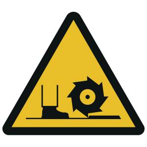 Warnung vor Fräswelle (DIN 4844)