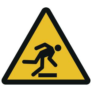 Warnung vor Hindernissen am Boden (DIN EN ISO 7010)