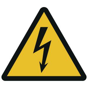 Warnung vor elektrischer Spannung (ASR A1.3)