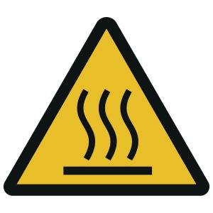 Warnung vor heißer Oberfläche (ASR A1.3)