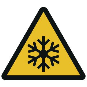 Warnung vor niedriger Temperatur/Frost (ASR A1.3)