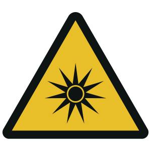 Warnung vor optischer Strahlung (ASR A1.3)