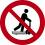 Roller fahren auf Hubwagen verboten (DIN EN ISO 7010)