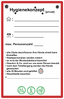 Hygienekonzept-Aufkleber für Pri...
